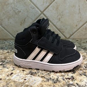 Adidas Hoop 2.0 mid toddler 8K Black/White